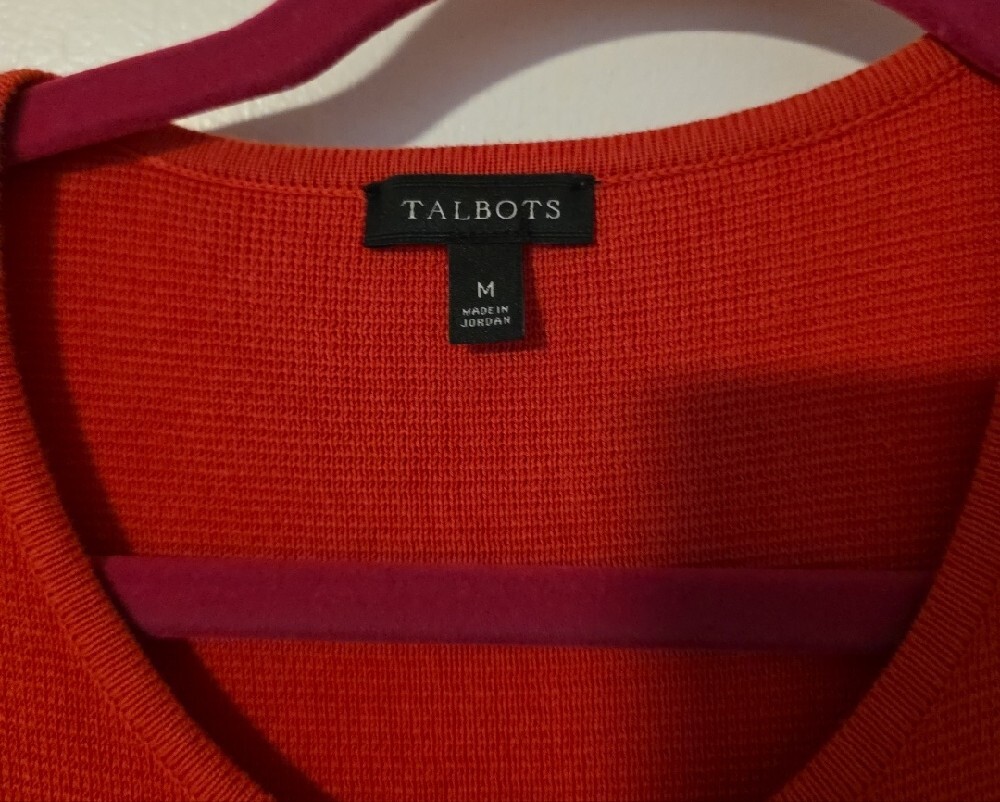 Talbots Ruffle-Front Crewneck Sweater - Picture 2 of 8